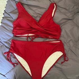 Ruby Red Beach Sissi 2 piece bathing suit